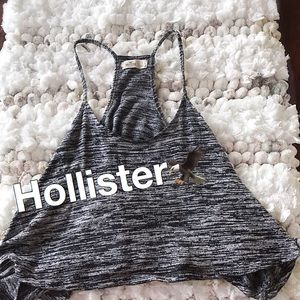 LIKE NEW Hollister Gray and black tank